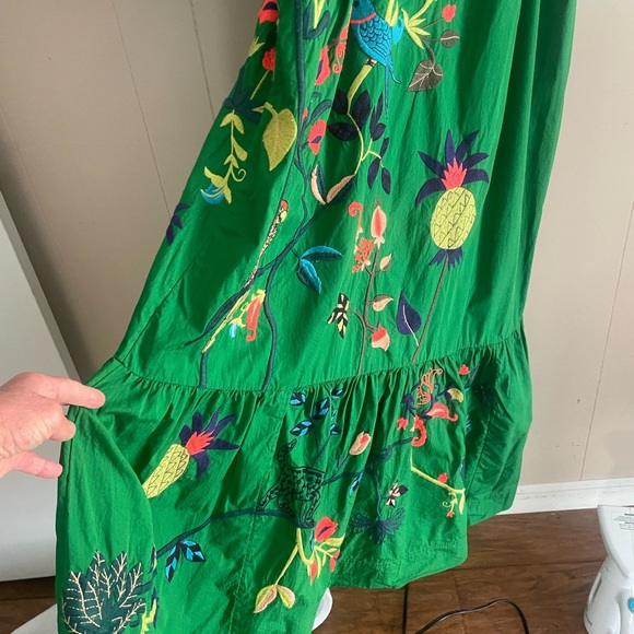 Green Anthropologie dress - Picture 9 of 10